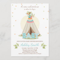 Adventure baby shower nodigBoy Teepee Boho