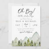 Adventure-Baby shower-uitnodiging | Bossen Kaart (Voorkant)