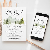 Adventure-Baby shower-uitnodiging | Bossen Kaart