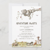 Adventure-Baby shower-uitnodiging Kaart (Voorkant)