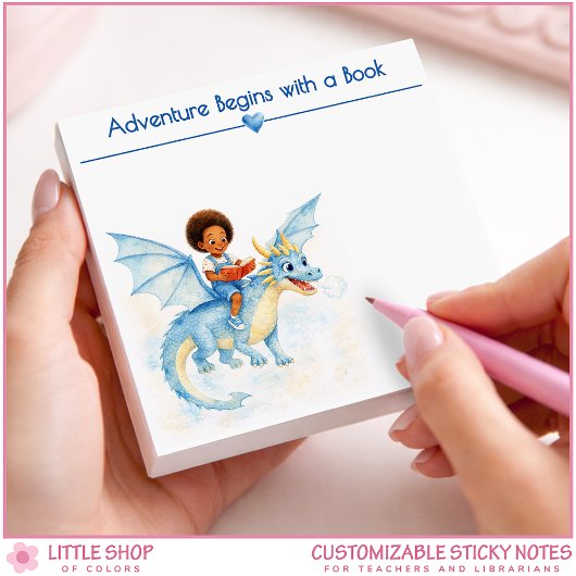 Adventure Begins with a Book Personalized Book Lov Post-it® Notes