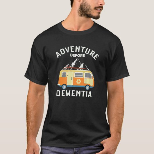 Adventure begint met dementie t-shirt (Voorkant)