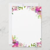 Adventure begint met Gold Script Floral Afstuderen Kaart (Achterkant)