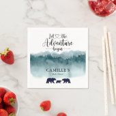 Adventure begint Waterverf Mountains Beren Servet (Insitu)