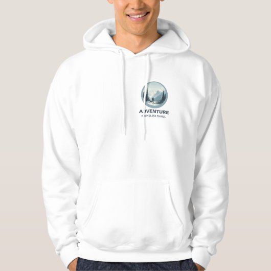 ADVENTURE – Boundless Thrill | Premium Cotton Hoodie (Voorkant)