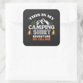 Adventure Camp Vierkante Sticker (Tas)