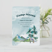 Adventure Camping Invitation Anniversaire (Debout devant)