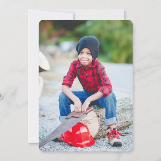 Adventure Camping Invitation Anniversaire (Dos)