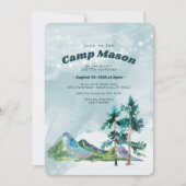 Adventure Camping Invitation Anniversaire (Devant)