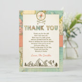 Adventure carte de remerciements Carte de voyage B (Debout devant)