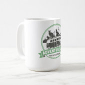 Adventure Cat Van Life  - Retro Camper Van Koffiemok (Voorkant links)