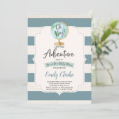 Adventure commence l'Baby shower Invitation Carte (Debout devant)