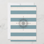 Adventure commence l'Baby shower Invitation Carte (Dos)