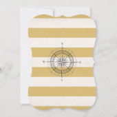 Adventure commence l'Baby shower Invitation Carte (Dos)