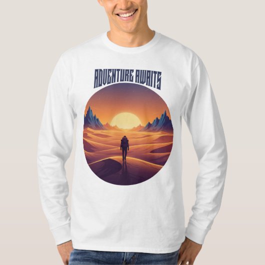 Adventure Desert T-shirt — Chasing Dunes & Desert (Voorkant)