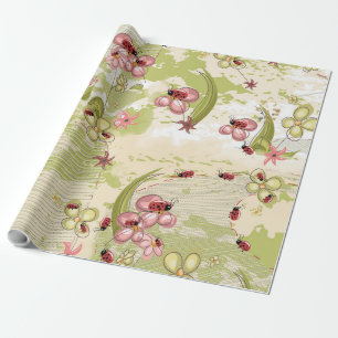 Adventure Ditsy Ladybird Cadeaupapier
