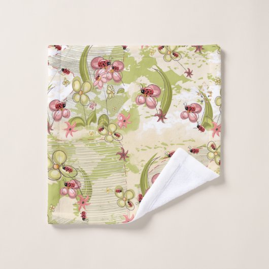 Adventure Ditsy Ladybirds (Gant de toilette)