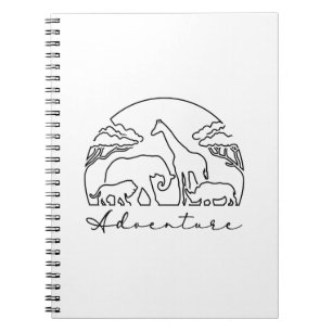 Adventure en Safari in Afrika Notitieboek