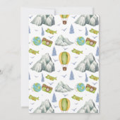 Adventure Explorer 2e verjaardag uitnodiging (Achterkant)