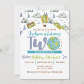 Adventure Explorer 2nd Birthday Invitation (Devant)