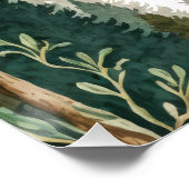 Adventure Forest Rustic Baby shower Welcome Sign Perfect Poster (Hoek)