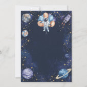 Adventure Galaxy Birthday Invitation | Astronaut (Dos)