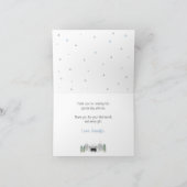 Adventure Gevouwen Dank u kaart Zwart Beer (Binnen)