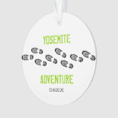 Adventure Hiking Boots Persoonlijke naamfoto Ornament (voorkant)