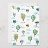 Adventure Hot Air Balloon Douche Invitation (Dos)