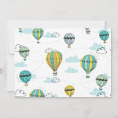 Adventure Hot Air Balloon Douche Invitation (Dos)