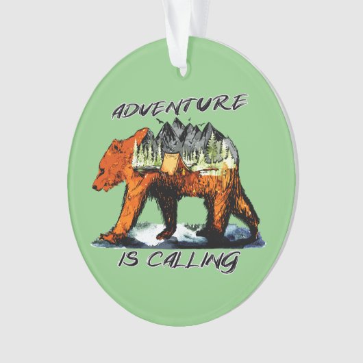 Adventure Is Calling - Bear Camping Woods Mountain (devant)