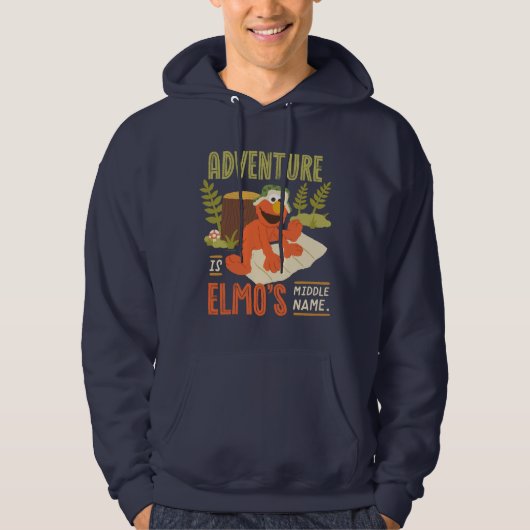 Adventure is Elmo's Midden Naam Hoodie (Voorkant)