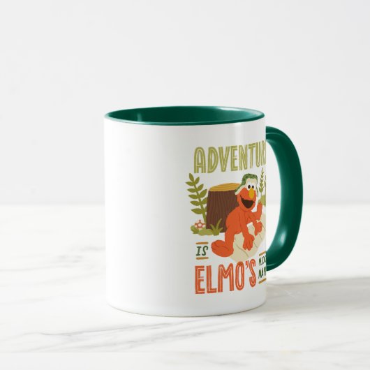 Adventure is Elmo's Midden Naam Mok (Voorkant rechts)