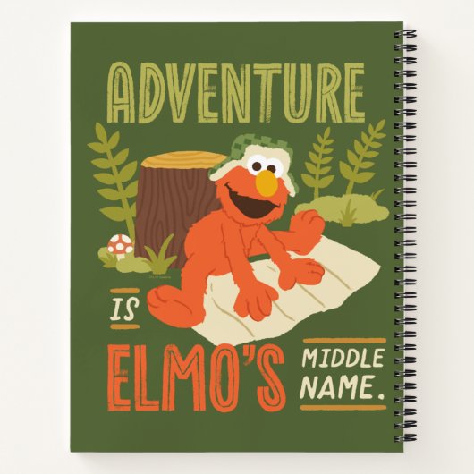 Adventure is Elmo's Midden Naam Notitieboek (Achterkant)
