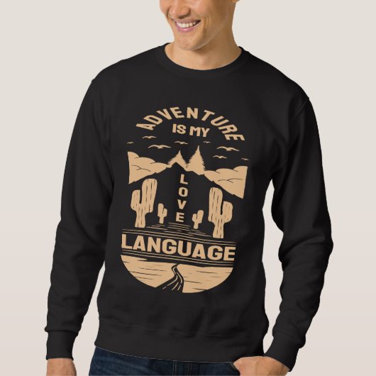 Adventure is My Love Language  Camp Graphic Plus S Trui (Voorkant)