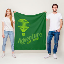 Adventure is out there 2 fleece deken