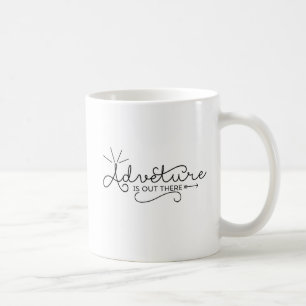 Adventure is Out There Typografie Gepersonaliseerd Koffiemok