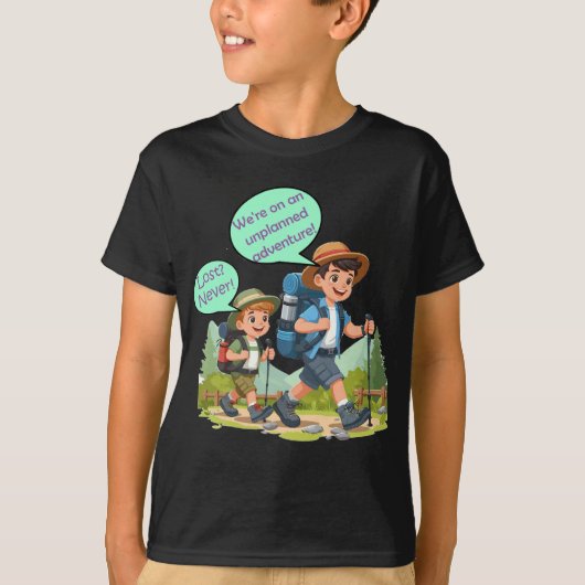Adventure Kinderen Basic T-shirt (Voorkant)