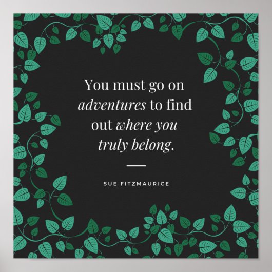 Adventure Leaf Print Art (Voorkant)