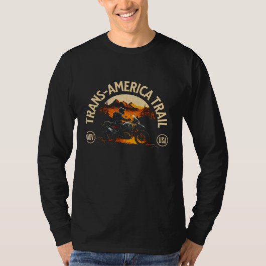 Adventure Motorcycle Gear Trans America Trail 2 T-shirt (Voorkant)
