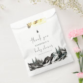 Adventure Mountain Forest Baby shower Dank u Bedankzakje (Gezegeld)