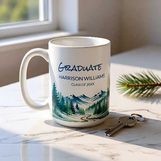Adventure Mountain Graduate Gift Koffiemok