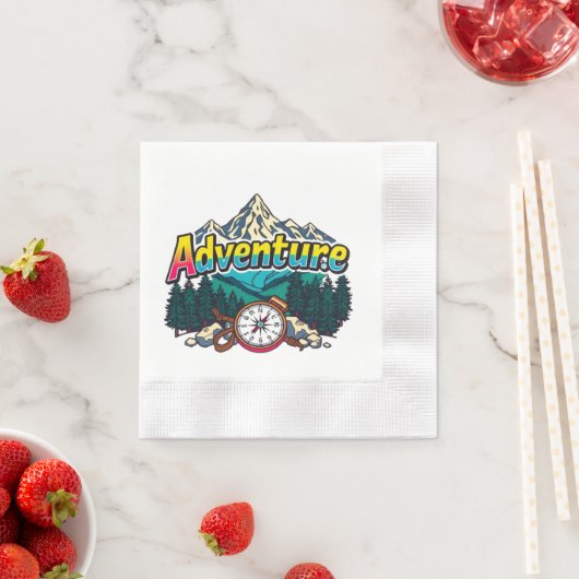 Adventure Mountain – Outdoor Hiking Nature Design Servet (Insitu)