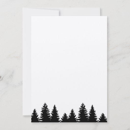 Adventure Mountains Forest Baby shower Invitation (Dos)