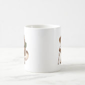 Adventure Okojo Mug – Cute Hiking Stoat Illustrati (Centre)