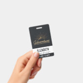 Adventure Ontdek Dream Discover Typografie Badge (Handheld)