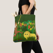 Adventure Party Schattige Fun Oerwoud Design Tote Bag (Dichtbij)