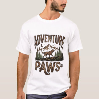 Adventure Paws - Wandelende Hond Berg T-shirt