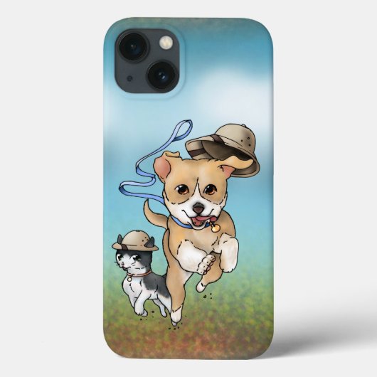 Adventure Pup en Kat Case-Mate iPhone Case (Achterkant)