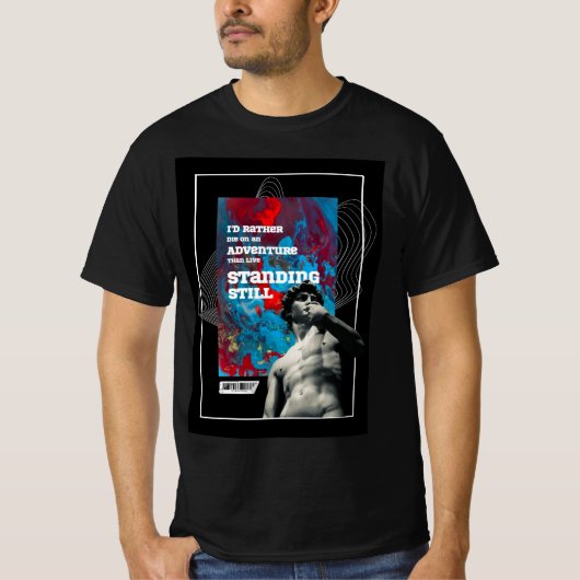 Adventure Quote -  Live Fully Motivational T-shirt (Voorkant)